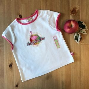 Gymboree NWT Surf Girl white T-shirt